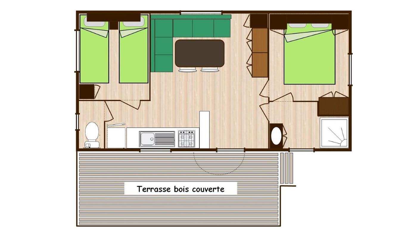 plan mobil home confort camping europa saint gilles croix de vie vendée - Camping Europa - Saint Gilles Croix de Vie