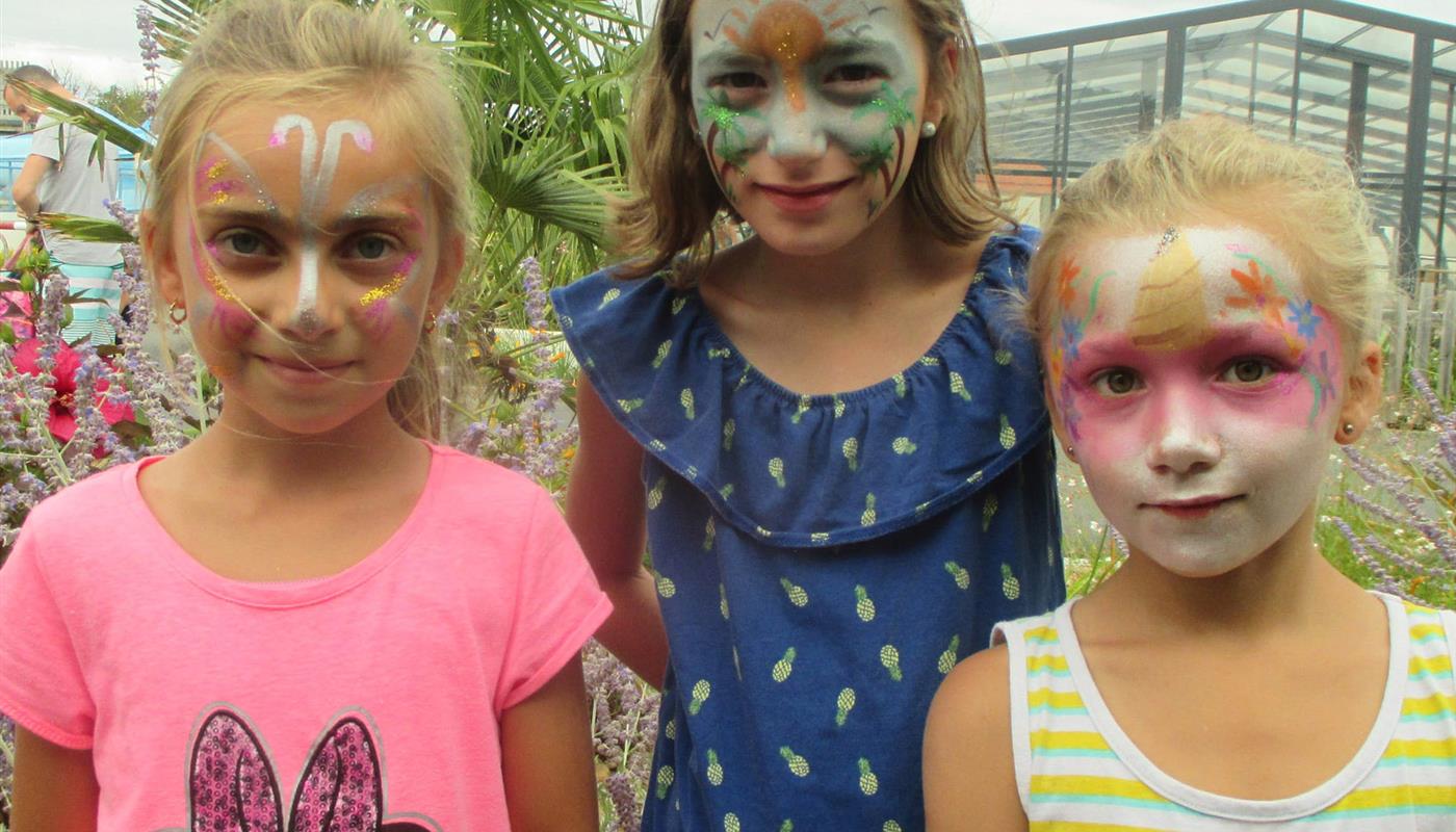 maquillage des enfants à  St Gilles Croix de Vie - Camping Europa - Saint Gilles Croix de Vie