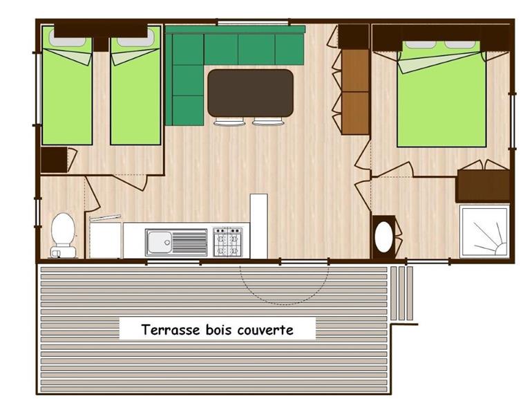 plan mobil home confort camping europa saint gilles croix de vie vendée - Camping Europa - Saint Gilles Croix de Vie